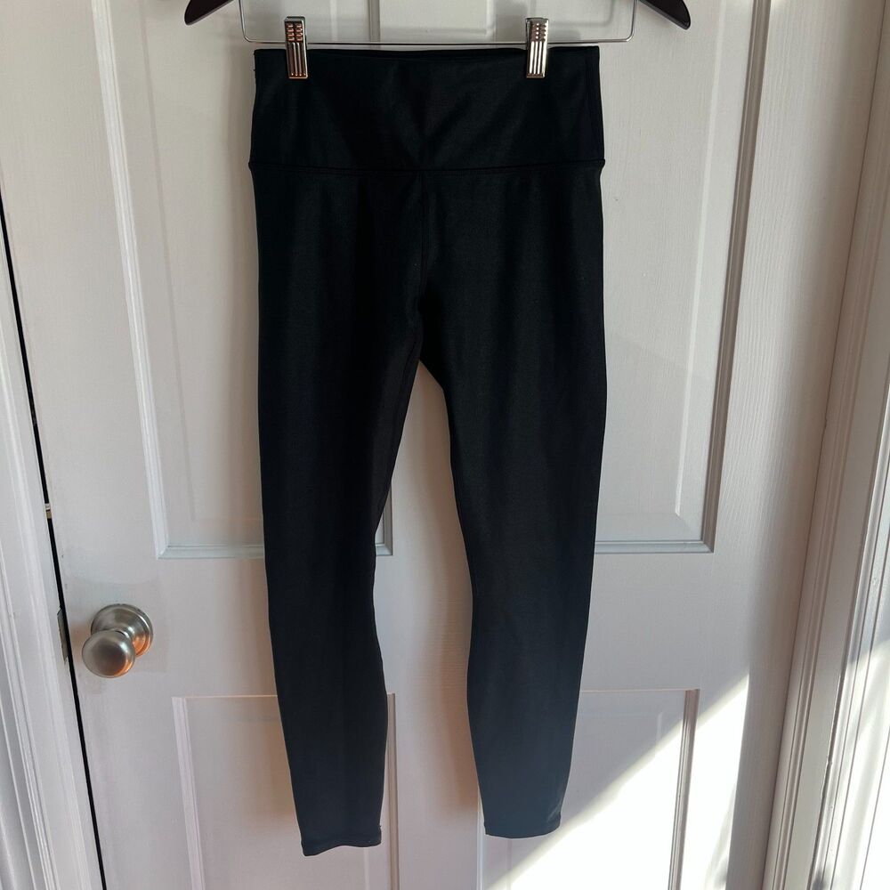 Fabletics High-Waisted Iridescent Luxe Legging Black SZ Sm Activewear Movement - Picture 6 of 8